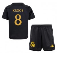 Echipament fotbal Real Madrid Toni Kroos #8 Tricou Treilea 2023-24 pentru copii maneca scurta (+ Pantaloni scurti)